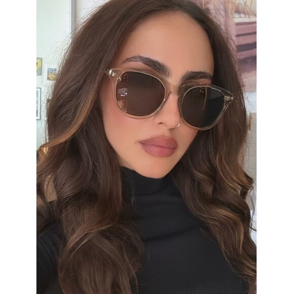 NEW Saint Laurent SL401 Round Unisex Sunglasses in Yellow - Picture 1 of 7
